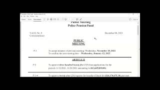 December 08,  2021 Disability Meeting Public Session