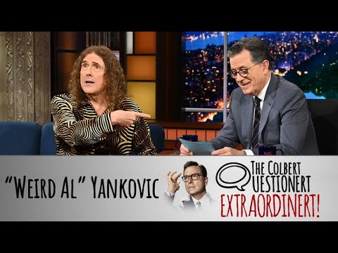 "Weird Al" Yankovic Takes The Colbert Questionert