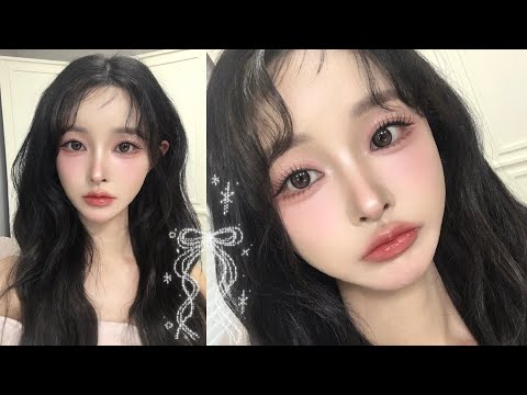 요즘 추구미 한껏 담은⸝⋆⊹🩰 딸기우윳빛 핑크 공주메이크업🥛🍓 w. 캔메이크