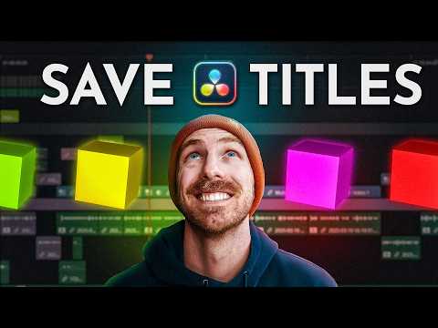 How to Save Custom Text Animations in DaVinci Resolve
