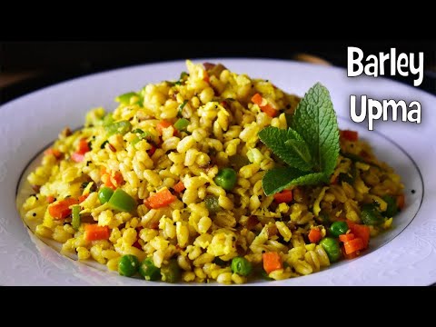 Barley Vegetables Recipe | Barley Upma Recipe | Healthy Vegetarian Breakfast Ideas