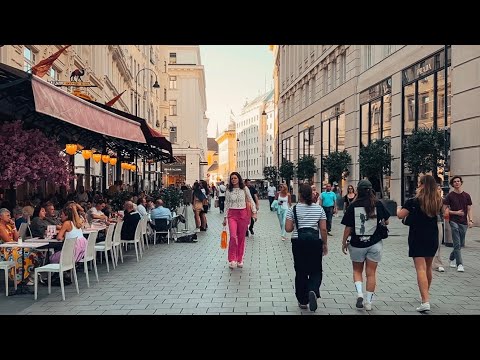 Caminhada de Viena no centro da cidade, Praça dos Heróis, setembro de 2023 | 4K HDR