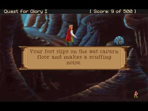 Quest for Glory 1 VGA. Kobolds cave, unused graphics.