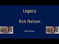 Rick Nelson   Legacy  karaoke