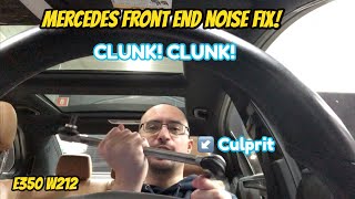 Mercedes front end suspension clunk noise FIX: Sway Bar Link E350 W212