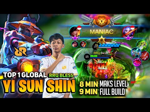 Rip SAVAGE! 8 Minute Maks Level [Top 1 Global Yi Sun Shin] By RRQ Bless - Mobile Legends