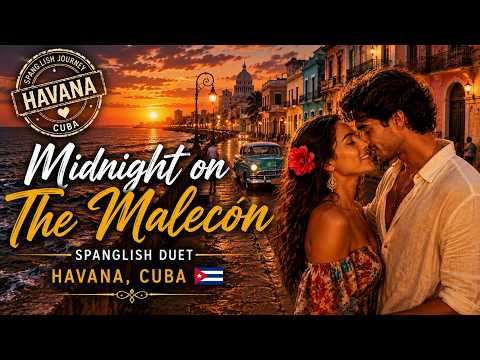 🌅 Midnight on the Malecón 🇨🇺 | Romantic Spanglish Duet | Havana Love Song | Latin Pop 2026