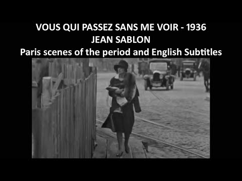 Vous qui passez sans me voir - Jean Sablon - 1936 - with English Subtitles