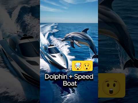 Dolphin Speedboat Hybrid: The Future of Ocean Travel #wildridesfusion #seaadventure #oceanbound
