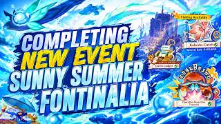 Completing new event sunny summer fontinalia #genshinimpact