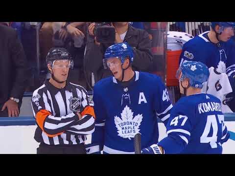 Tyler Bozak 1st Goal of the Season! 10/07/17  (New York Rangers vs Toronto Maple Leafs)