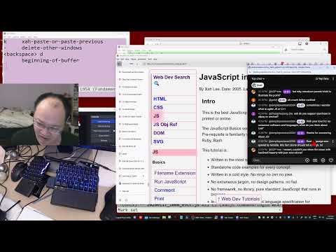 Xah Ep745 JavaScript in depth coding session. hasOwnProperty by Object.hasOwn