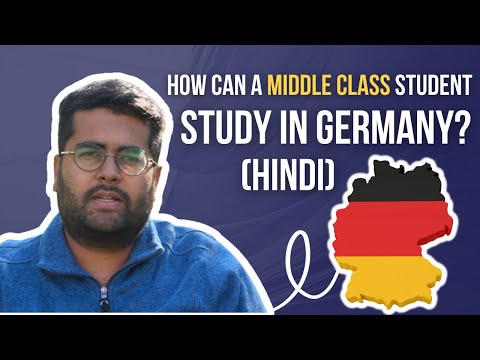 How can a middle class student Study in Germany? (Hindi)