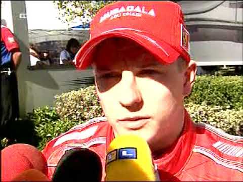 Australia 2007 Kimi Räikkönen Race Interview [German]