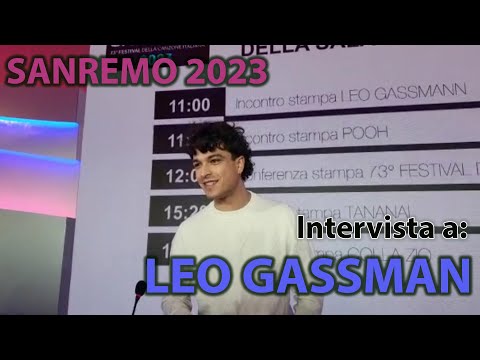 Sanremo 2023 - Intervista a Leo Gassman