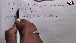 8 rules for finding particular integral case 4 linear differential equations