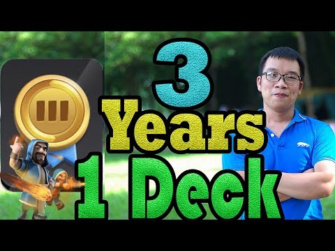 Noob DECK 3 Years Only One DECK !!! 5100 + Ladder Pushing - Clash Royale