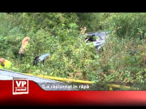 S-a răsturnat în râpă