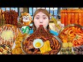 Mukbang Black Noodles Tteokbokki EATING SHOW By HIU 하이유