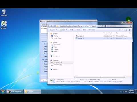 Excel Save Each Row, Column or Cell As Text or Excel File Software