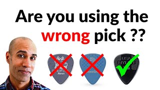 Video thumbnail for 8 picks compared: D'Addario Duralin, DuraGrip, Dunlop Nylon, Celluloid, Tortex, Ultex, Gator Grip by Rajani Amps