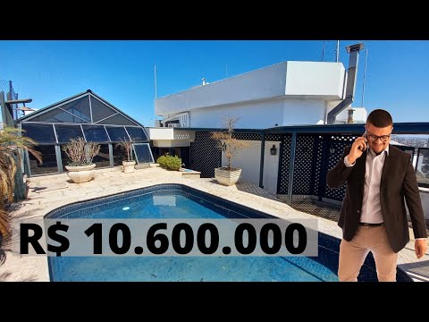 Cobertura para venda 609m2 - 4 suítes - vagas I condomínio Chácara Santa Helena I Santo amaro - SP.