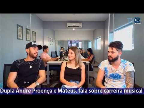 AO VIVO:  Dupla André Proença e Mateus, fala sobre carreira musical