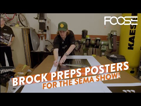 Brock Preps Posters for the SEMA Show!