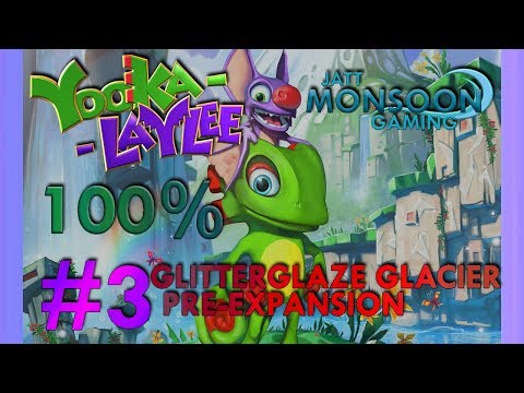 World 2 | Glitterglaze Glacier | Part 1: Pre-Expansion | Yooka-Laylee 100% Walkthrough