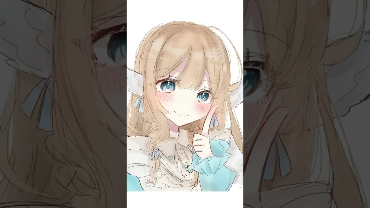 【新生活頑張れ！🌸】たまには普通のメイキングでイラスト動画🎞⟡.·#イラスト #イラストメイキング #procreate #speedpaint #白羽みら