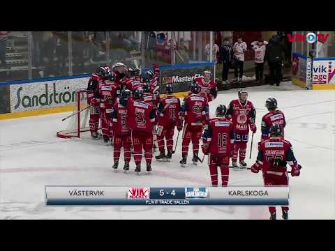 VIK-TV: Highlights från avslutande slutspelssegern mot Karlskoga med 5-4 från CMORE