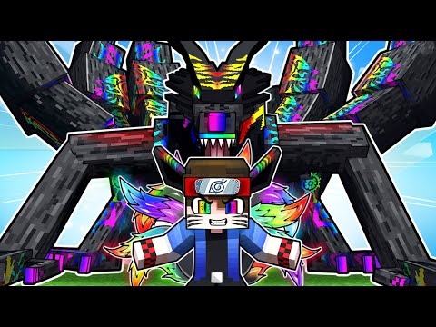 RAINBOW KURAMA in NARUTO Minecraft!
