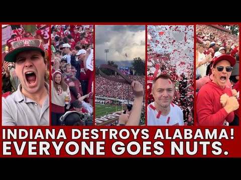 INDIANA MAKES HISTORY! Hoosiers Smash Alabama at the Rose Bowl!  Everyone Goes Nuts.(Epic reactions)