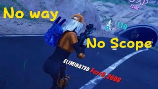 Hoverboard chase with a no scope elimination