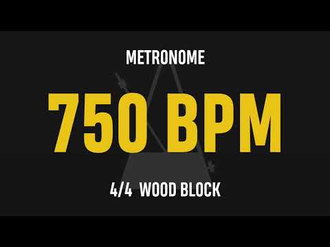 750 BPM 4/4 - Best Metronome (Sound : Wood block)