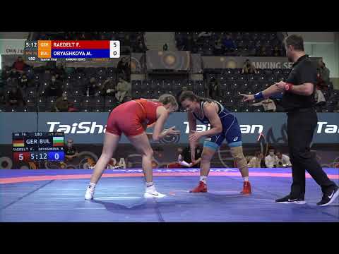 1/4 WW - 76 kg: F. RAEDELT (GER) v. M. ORYASHKOVA (BUL)