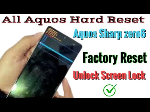 Aquos Zero6 Factory reset / All Aquos sharp Hard reset without pc 2024
