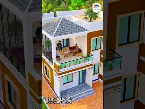 দেড় তলা ডুপ্লেক্স বাড়ি  🏡 বাড়ির ডিজাইন 🏡 tour 😍 | #shorts | #housetour #housedesign #hometour