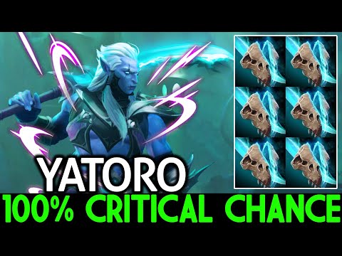 YATORO [Phantom Assassin] Insane 100% Critical Chance No Mercy Dota 2