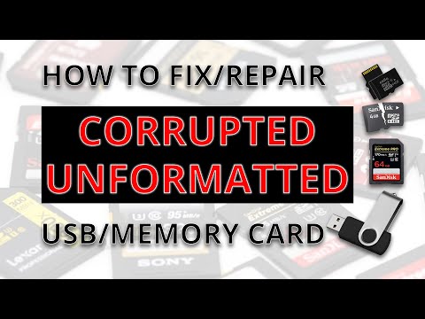How To FIX Repair A Corrupted USB Flash Drive or SD Card