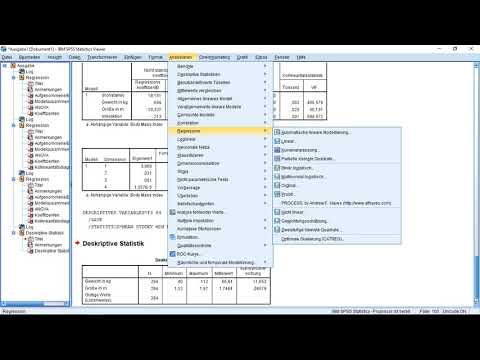 SPSS Moderatoreffekte