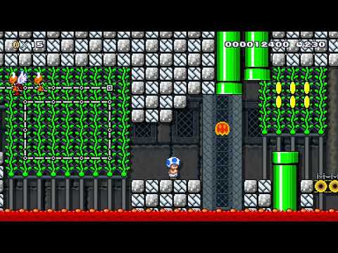 [SDW2] 1-4 Koopa Cage Keep by Steve618 - Super Mario Maker 2 - No Commentary 1bz