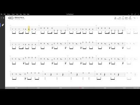 Moriro' da re ( Maneskin ) ,Tablatura e base Senza Basso - Backing bass track