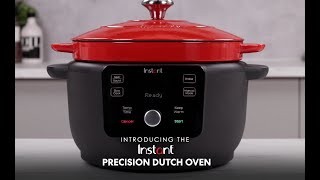 Instant Cast Iron Dutch Oven 6 qt Red