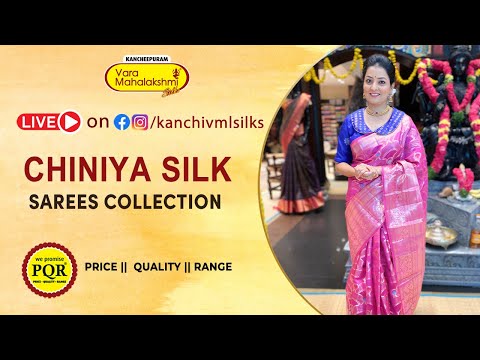 Chiniya Silk Sarees Collection | WhatsApp Number 89 0001 0002 | Kancheepuram Varamahalakshmi Silks