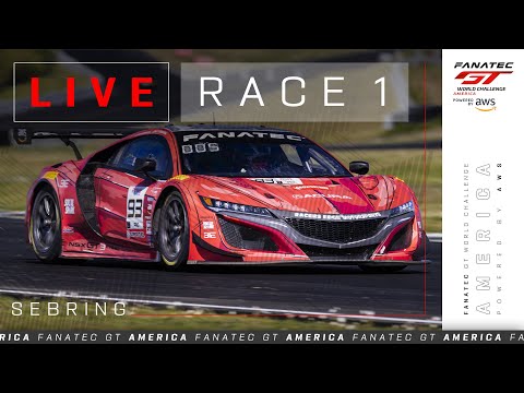 LIVE | Race 1 | Sebring International Raceway | Fanatec GT America powered by AWS 2024