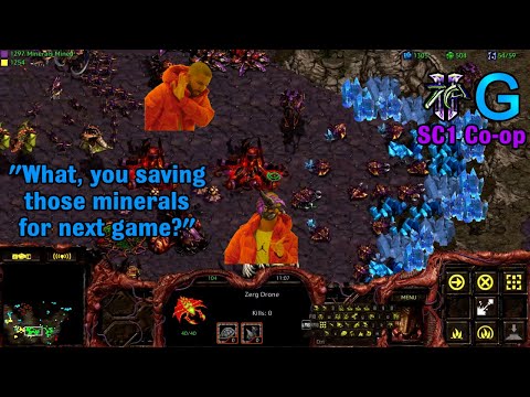 Starcraft 1 Co-op with GiantGrantGames - Brood War Zerg Part 2