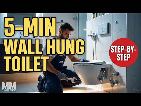 5-Minute Wall-Hung Toilet Installation | Quick Plumbing Works