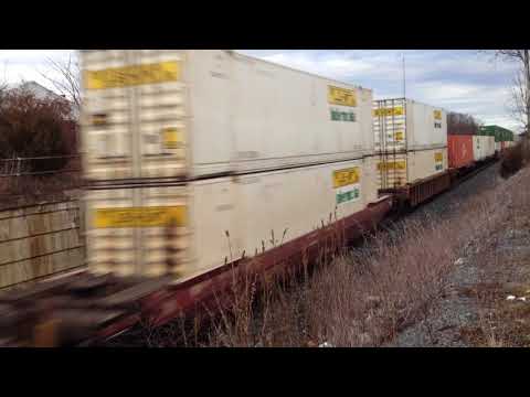 NS's funny conductor heads SB on the NS 201 w/ 2 UPs!