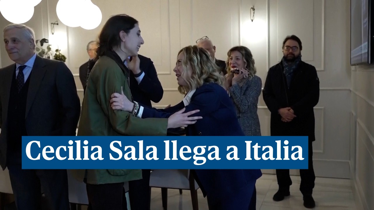 La periodista Cecilia Sala aterriza en Italia después de 21 días encarcelada en Irán